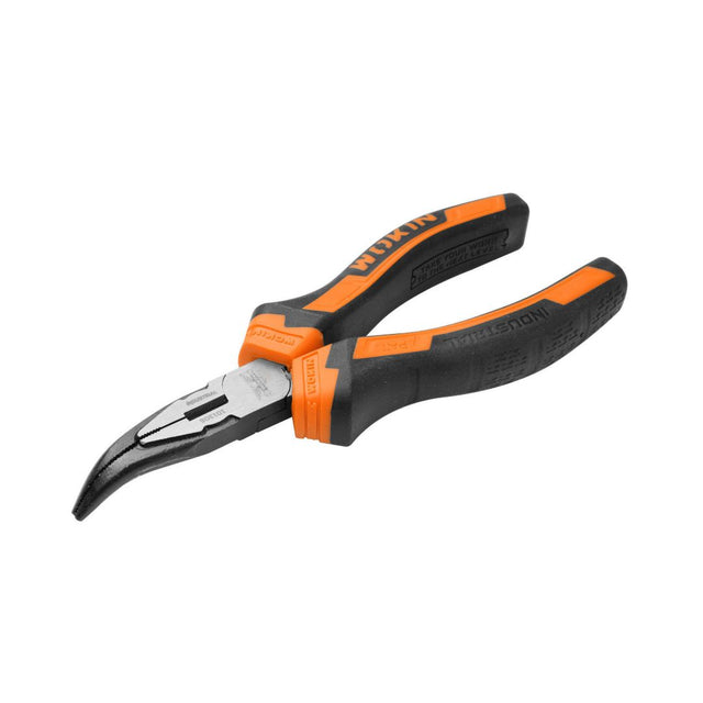 Industrie Spitzzange, gebogen, 160 mm.