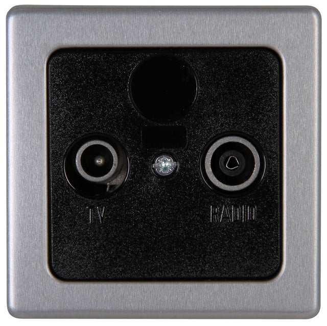 VISION, Antennensteckdose TV/RF, UP, stahlgrau.