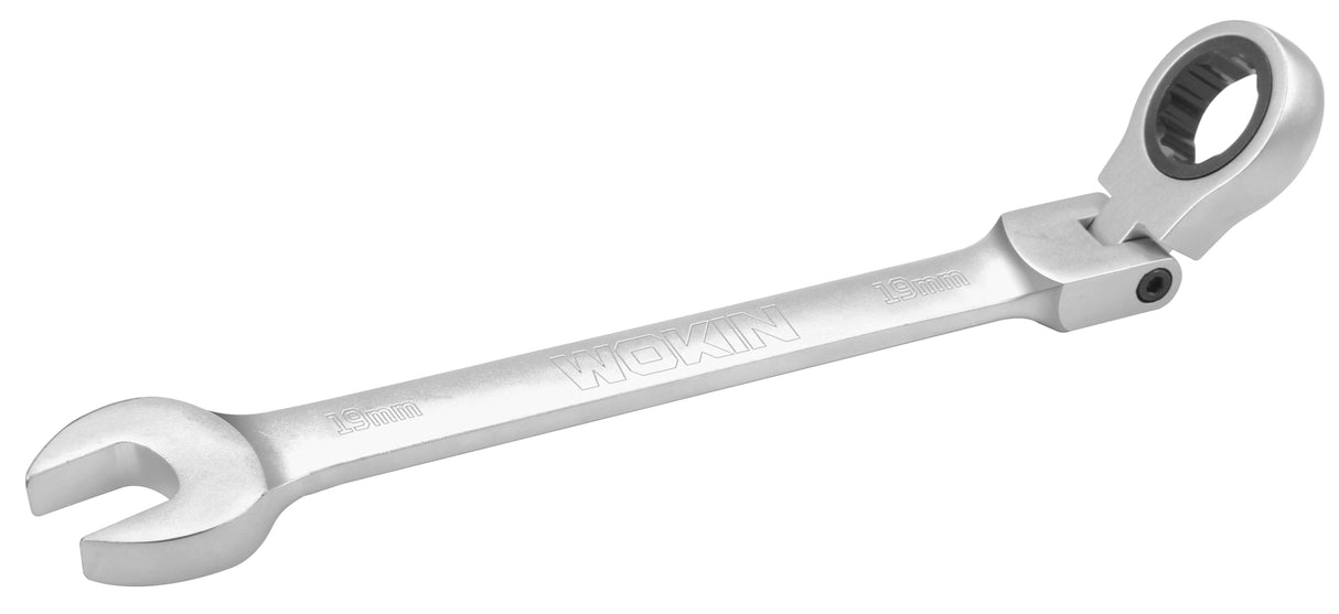 Maul-Ringratschenschlüssel, flexibler Kopf, 24 mm.