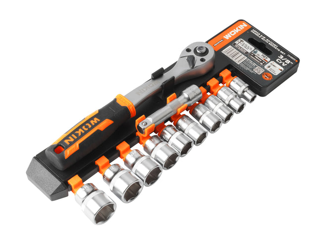 Umschaltknarren-Set, 12-teilig, 3/8".