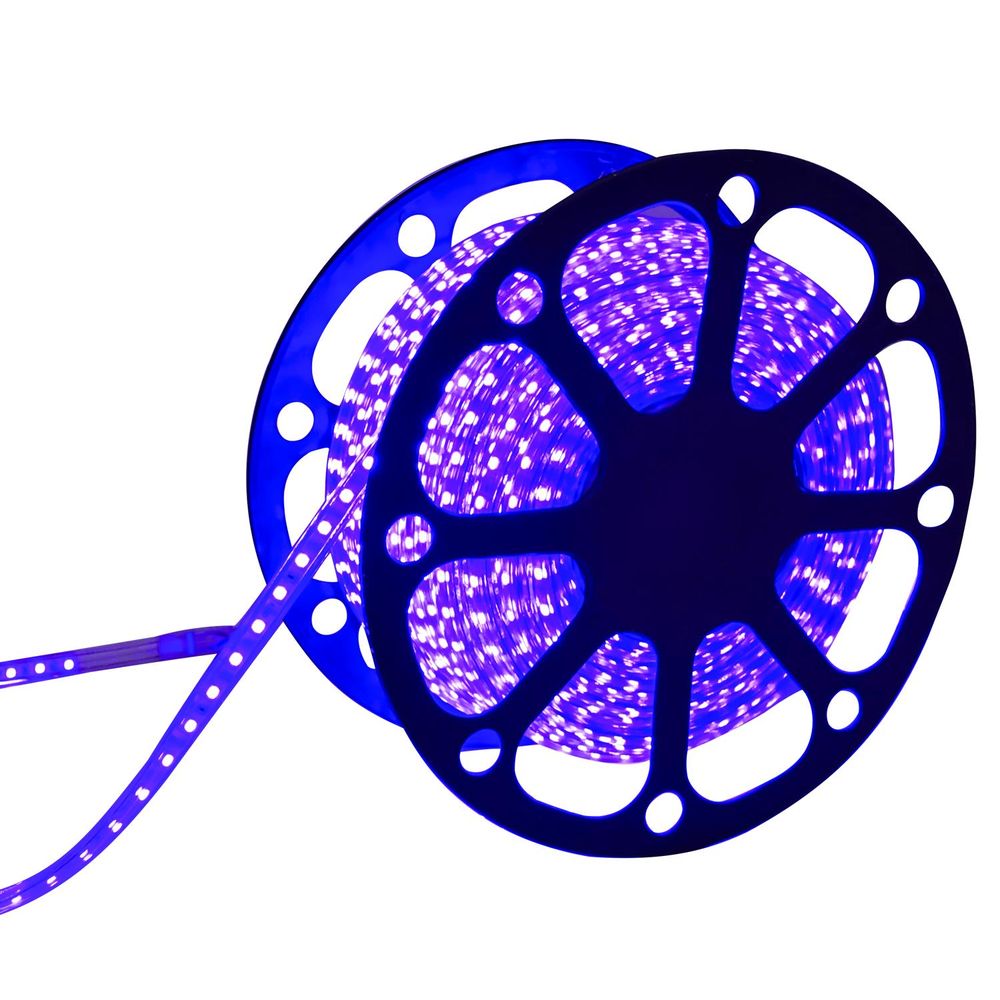 LED-Leuchtstreifen 5050-60, 50 m, IP65, blau.