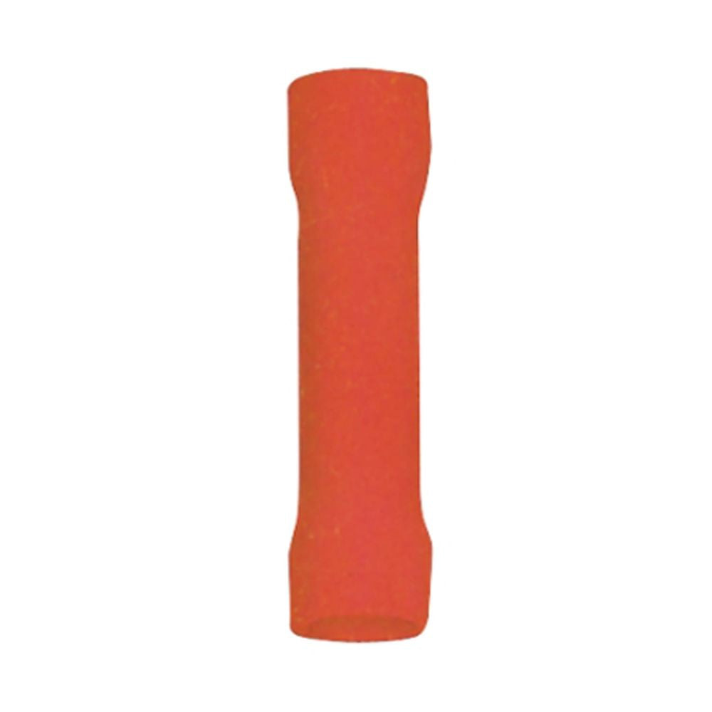 Stoß-/Schrumpfverbinder, isoliert, 15 Stk., 5,5 mm², 26 x 3,4 x 3,4 mm, rot.