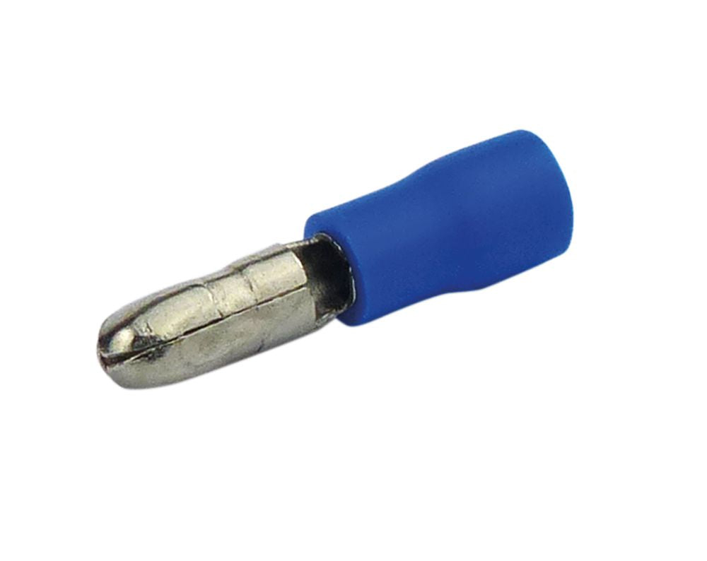 Rundstecker 1.5-2.5 mm 50 Stück blau in Plastikbox.