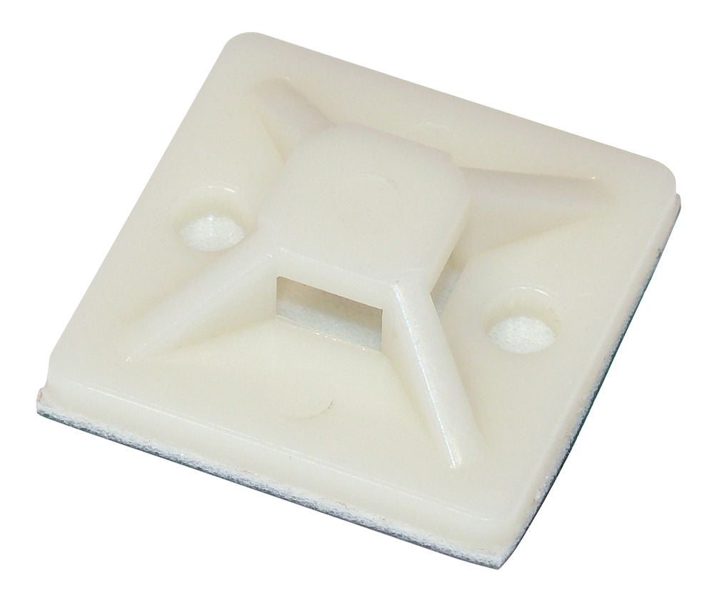 Klebesockel für Kabelbinder 30 x 30 mm Set aus 25 Stück.