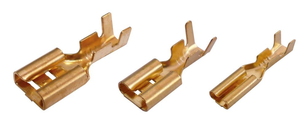 Flachsteckhülsen-Set unisoliert 40 Stück.