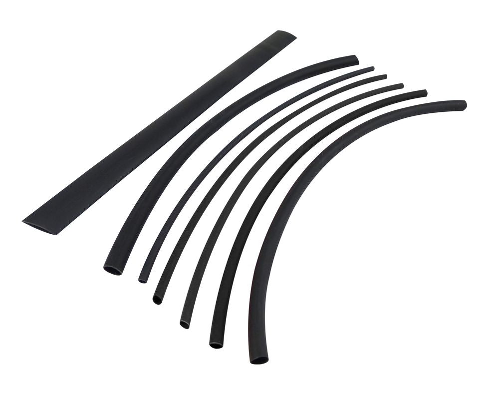 Klebe-Schrumpfschlauch 3:1, 6,4 mm, 1 m, Farbe schwarz, einzeln verpackt.