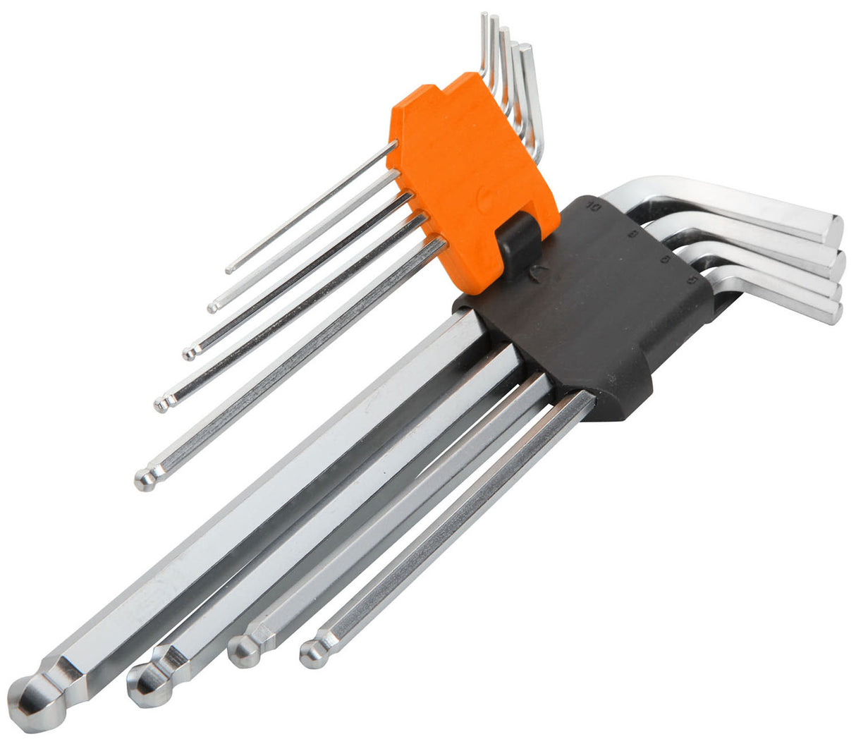 Winkelschraubendreher-Satz 6-kant, Kugelkopf, 9er, XL.