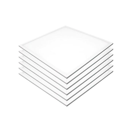 6er-Pack LED-Panel, 36 W, 62x62 cm, 25000 h, 2700 K.