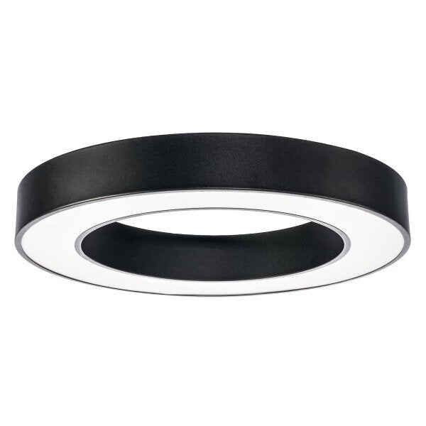 LED-Deckenleuchte, 36 W, 2700 lm, rund, schwarz, 2700 K.