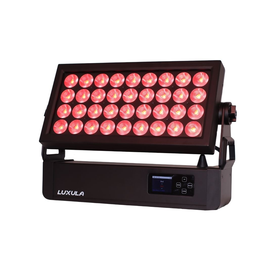 LUXULA Outdoor-LED-Wash, 36 x 15W RGBW, IP65, WDMX