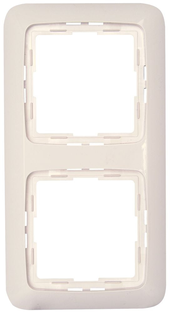 RIVO, Abdeckrahmen, 2-fach, reinweiß.