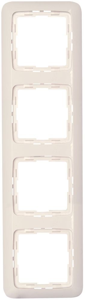 RIVO, Abdeckrahmen, 4-fach, reinweiß.