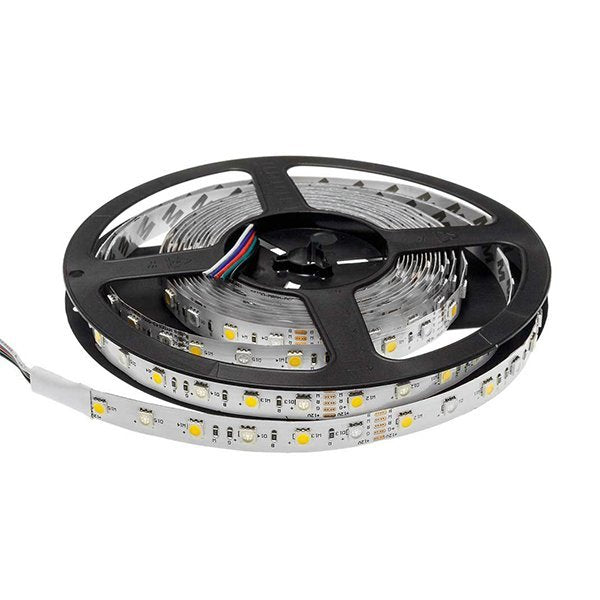 LED-Streifen, 72W, 12V, RGB+2800K (warmweiß), 60 LEDs/m, 5m.