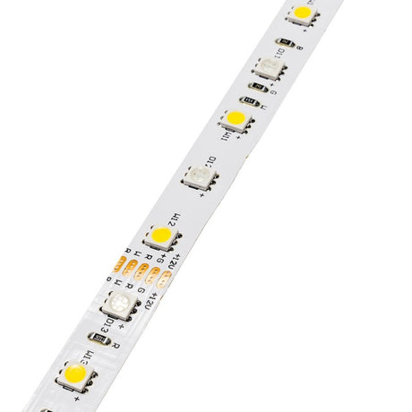 LED-Streifen, 72W, 12V, RGB+2800K (warmweiß), 60 LEDs/m, 5m.