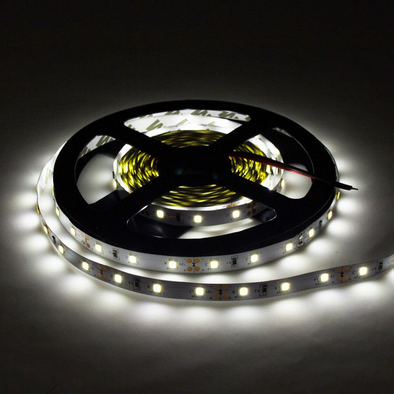 LED-Streifen, 24W, 12V, 1200lm, kaltweiß, 5m, 60 LEDs/m.