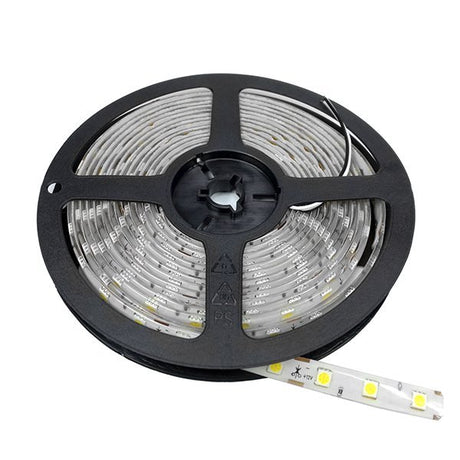 LED-Streifen, 72W, 12V, warmweiß, 60 LEDs/m, IP54, 5m, 10mm.