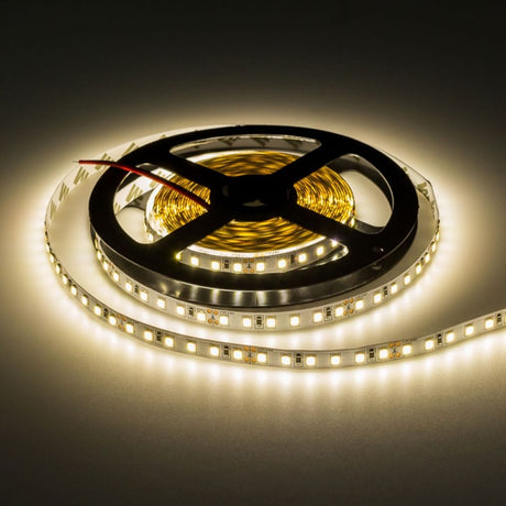 LED-Streifen, 6000 lm, 24V, neutralweiß, 120 LEDs/m, 5m, 8mm.