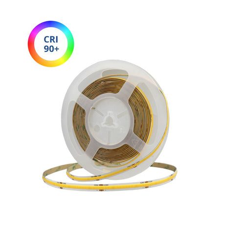 LED COB Leuchtstreifen mit 320 LEDs/m, 10 W/m, 900 lm/m, Ra: >90, 4000K, 5 m.