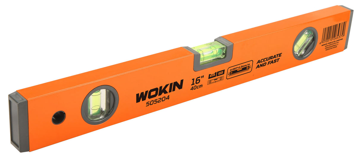 Wasserwaage mit 3 Libellen, Materialstärke 1 mm, 60 cm.