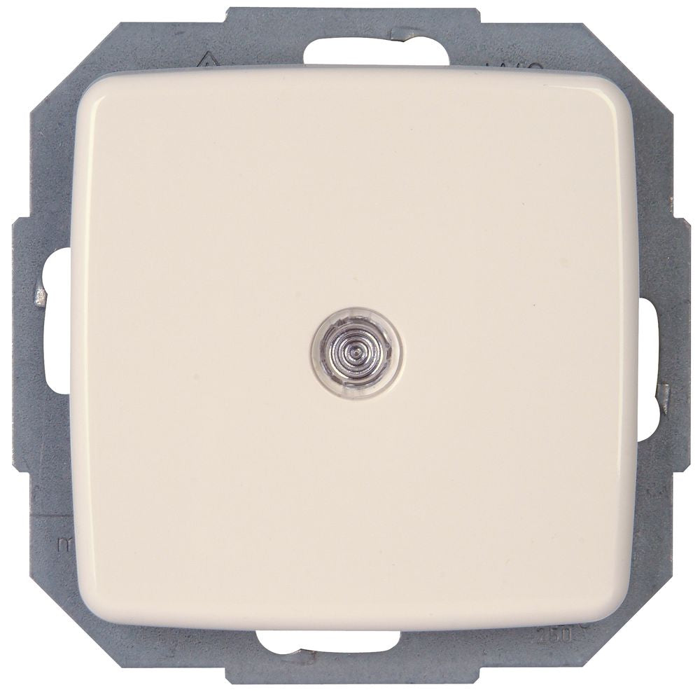 RIVO, Aus- Wechselschalter, beleuchtet, UP,  reinweiß.