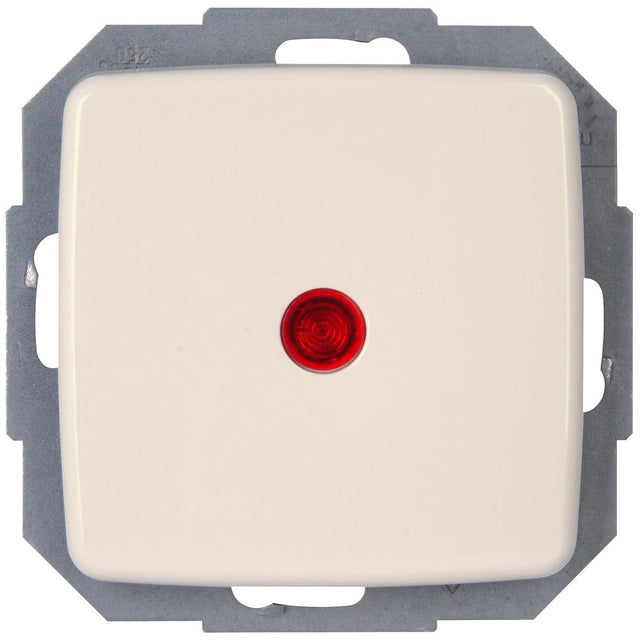 RIVO, Kontroll-Schalter, UP, rot beleuchtet, reinweiß.