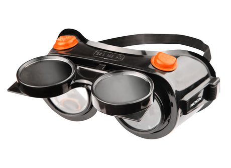 Schweißer-Schutzbrille, PVC Rahmen.