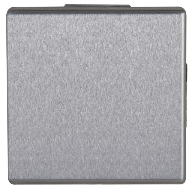 VISION, Kreuzschalter, UP, stahlgrau.