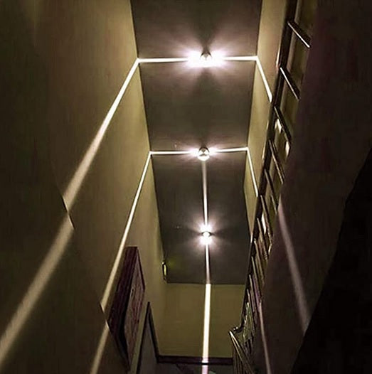 LED Wand- und Deckenleuchte, IP54, 9W, schwarz, 4000K (neutralweiß).