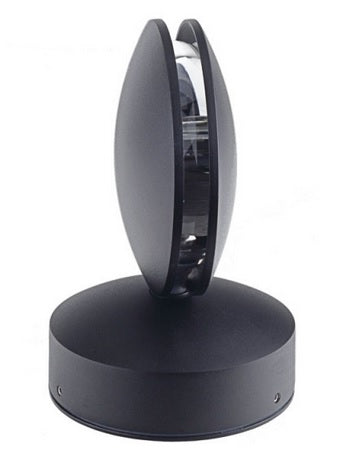 LED Wand- und Deckenleuchte, IP54, 9W, schwarz, 4000K (neutralweiß).