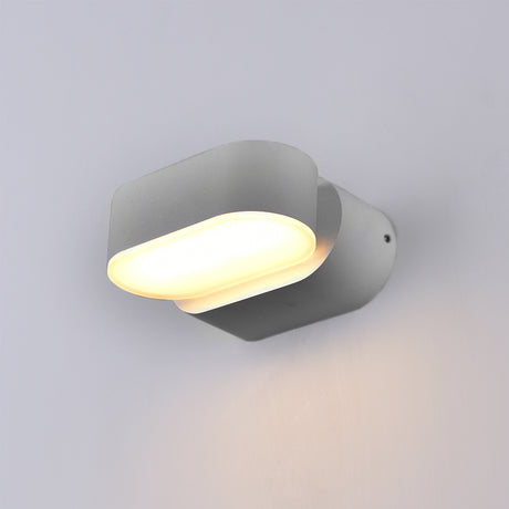 LED Wandleuchte, drehbar, 6 W, 660 lm, 3000 K (warmweiß), IP54, grau, EPISTAR.