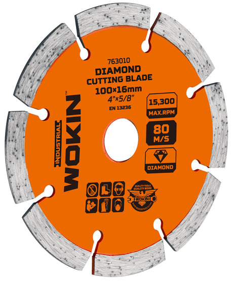 Diamant-Trennscheibe, Dry, Industrie, 125 x 22,2 x 10 mm.