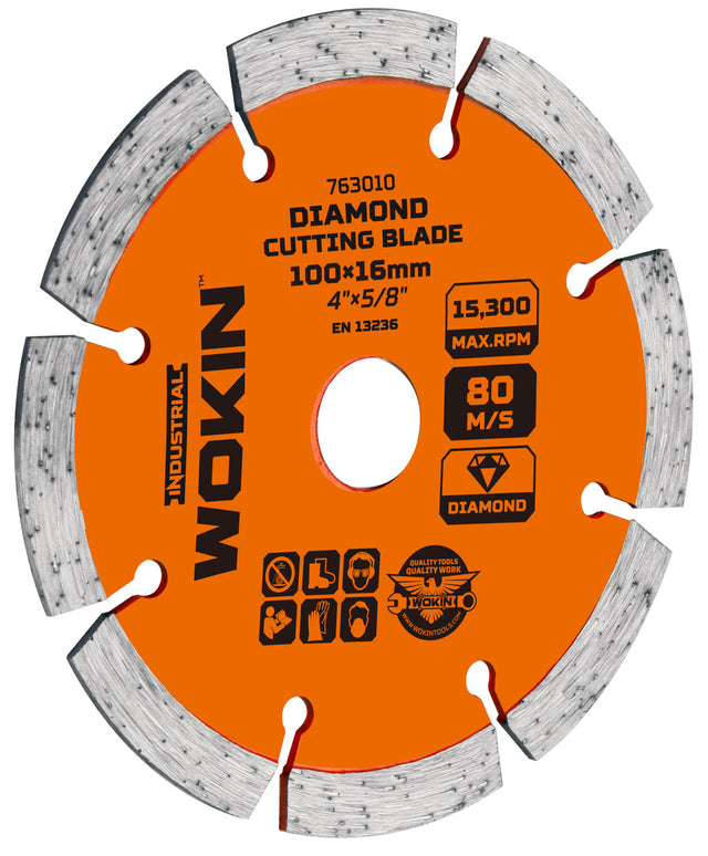 Diamant-Trennscheibe, Dry, Industrie, 125 x 22,2 x 10 mm.