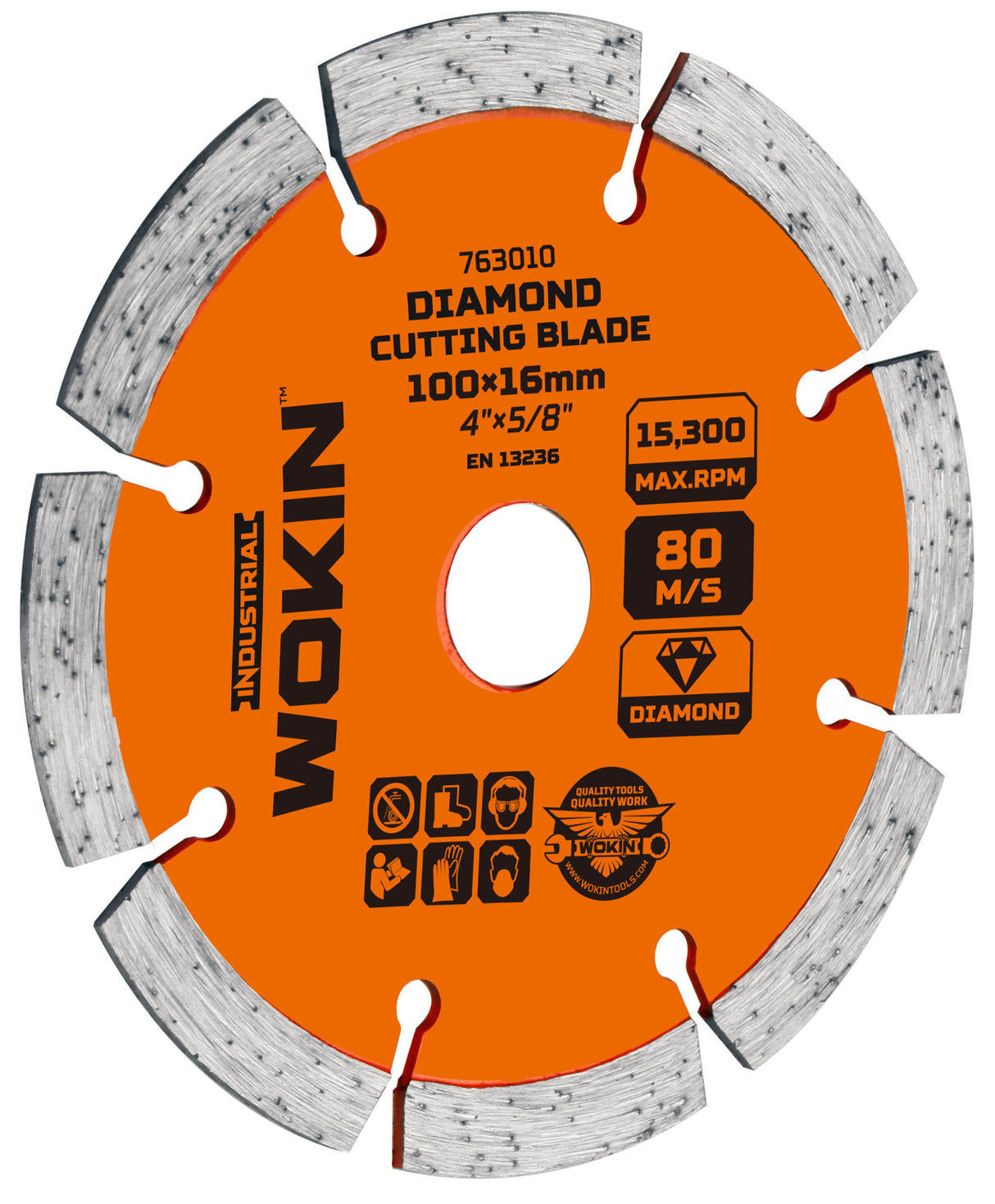 Diamant-Trennscheibe, Dry, Industrie, 115 x 22,2 x 10 mm.