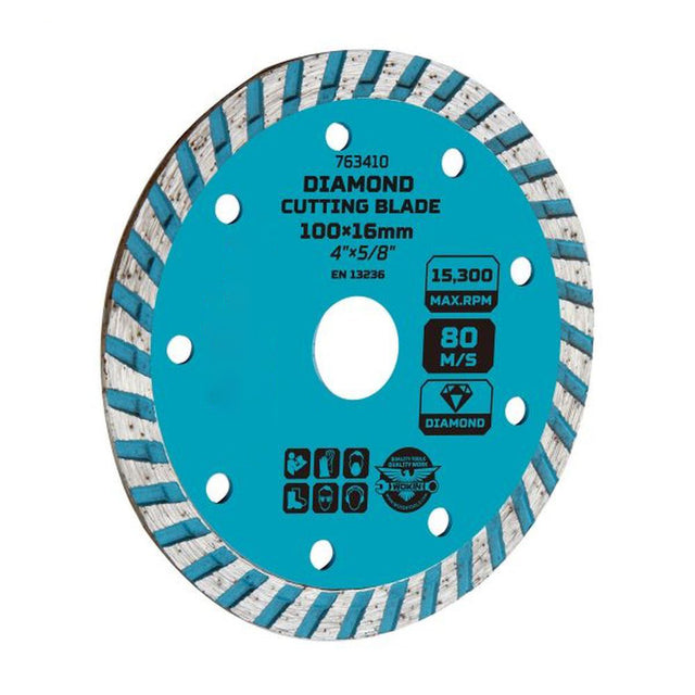 Diamant-Trennscheibe, Dry + Wet, Industrie, 125 x 22,2 x 10 mm.