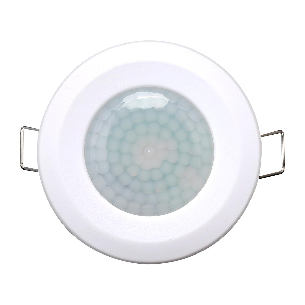 Infrarot-Bewegungsmelder, Ø 76 mm, 8 m, weiß.