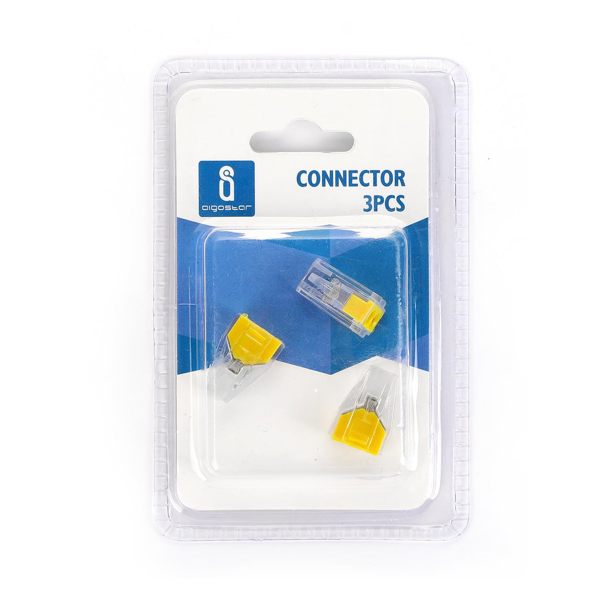 Verbindungsklemmen CMK-102, 2-polig, 3 Stk., transparent-gelb.