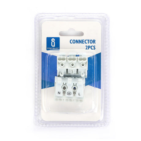 Verbindungsklemmen CMK-923-3, 3-polig, 2 Stk., weiß.