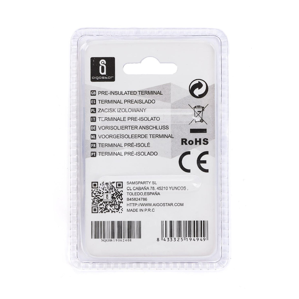 Flachsteckhülse, isoliert, 20 Stk., FDD 1,25 - 250 mm, 21 x 7,4 x 3,8 mm, schwarz.