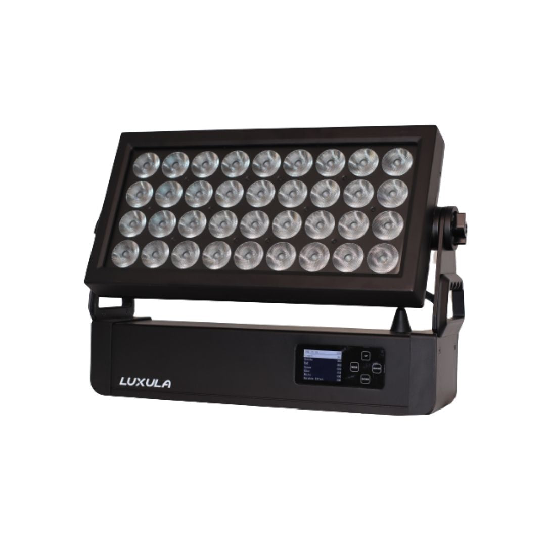 LUXULA Outdoor-LED-Wash, 36 x 15W RGBW, IP65, WDMX
