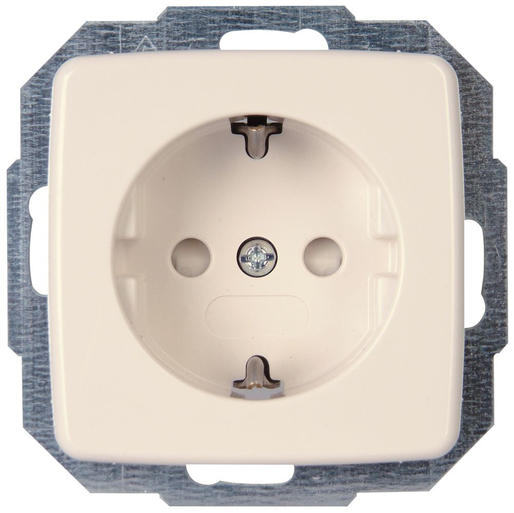 RIVO, Schutzkontakt-Steckdose, erhöthter Berührungsschutz, UP, reinweiß.
