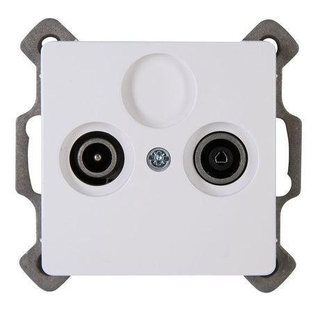 PARIS, Antennensteckdose TV/RF, UP, arktisweiß.