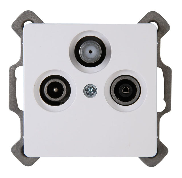 PARIS, Antennensteckdose TV/RF/SAT, digitaltauglich, UP, arktisweiß.