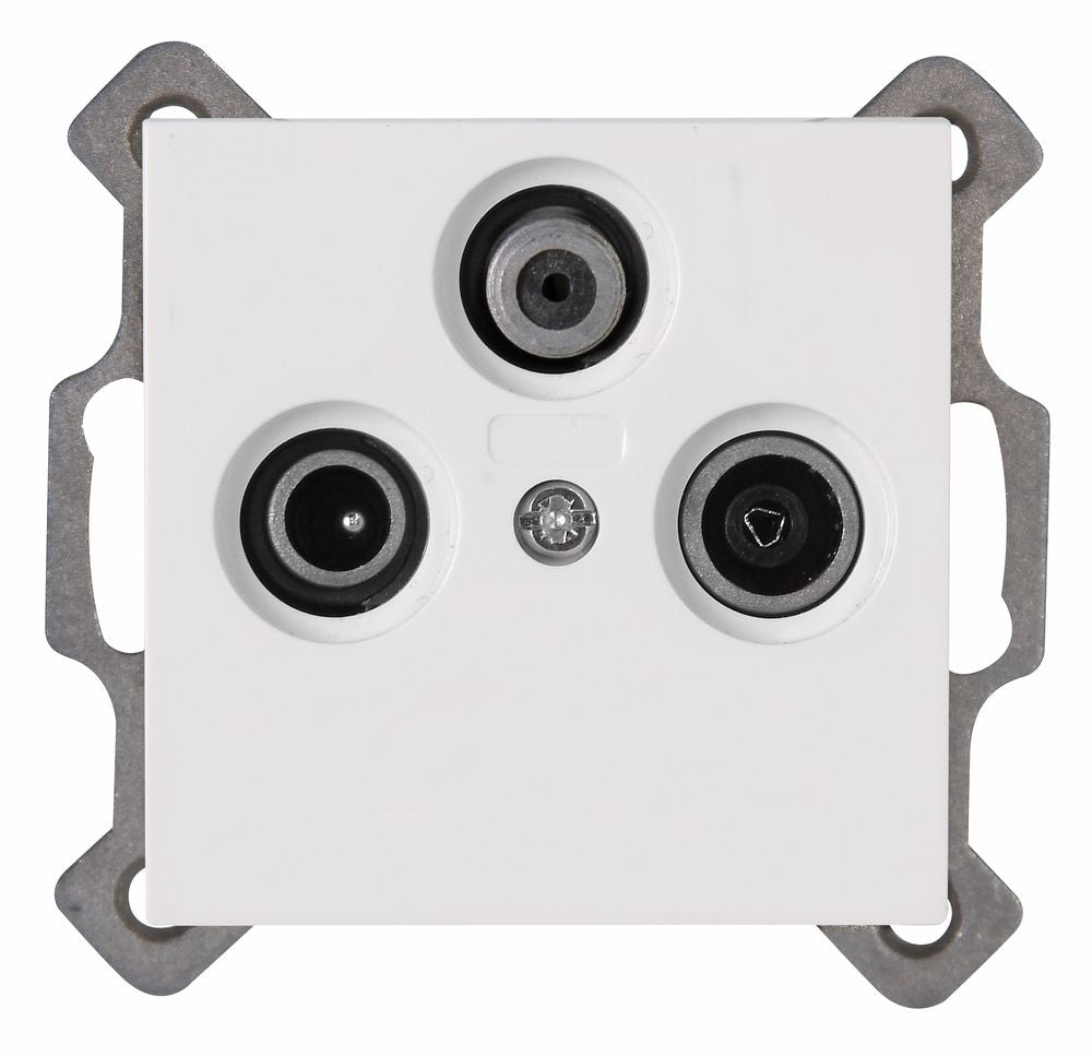 ATHENIS, Antennensteckdose TV/RF/SAT, digitaltauglich, UP, reinweiß.