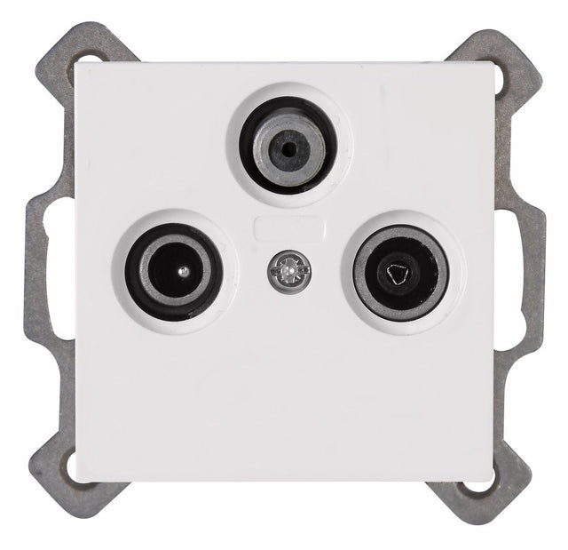 ATHENIS, Antennensteckdose TV/RF/SAT, digitaltauglich, UP, reinweiß.