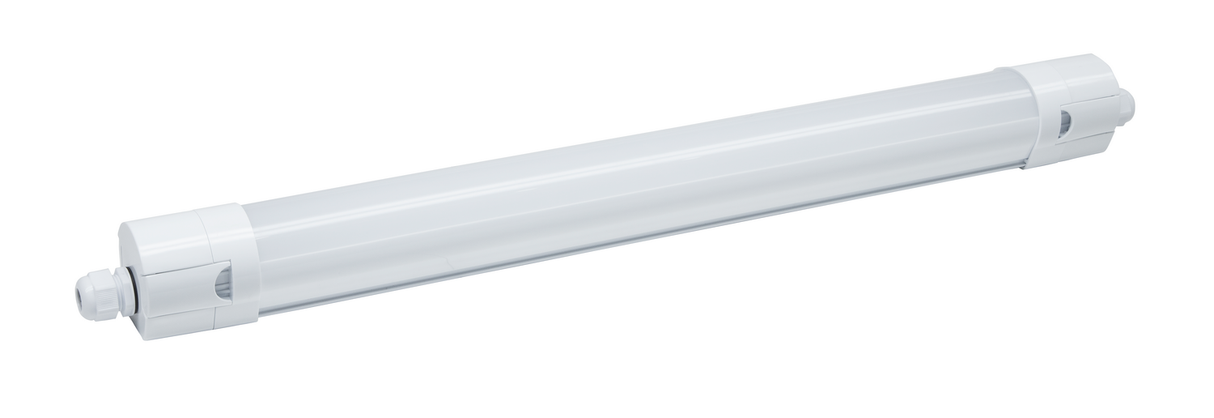 LED Feuchtraumleuchte PRO, 65cm, 18W, 2070 lm, 4000K (neutralweiß), IP65, OSRAM-Netzteil, Steckklemme, durchschleifbar.