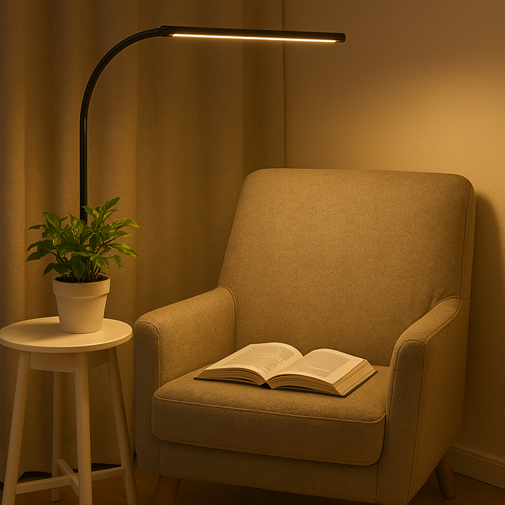 2er Pack LED-Schreibtischlampe, Doppelkopf, schwarz, dimmbar, 5 Farbtemperaturstufen, 24 W, 800 lm, klemm- und verstellbare Monitorlampe.