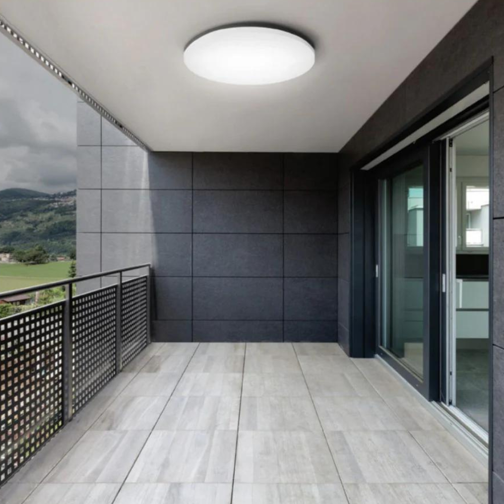 LED Aufbauleuchte, 18W, 1880 lm, 4000K, ø220x50mm, IP54.