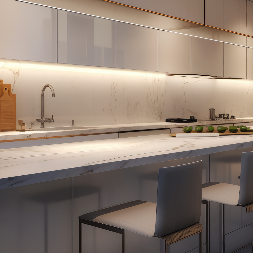 10er Set LED Feuchtraumleuchte, 22 W, 2000lm, 4000K, 900 mm, IP65, mit Schalter und IP44 Stecker.