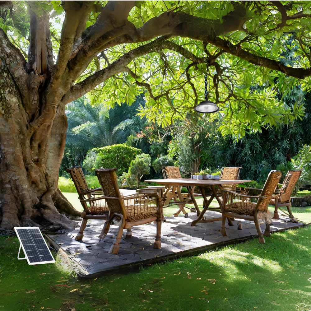 Solar Hängelampe, 1200LM, 3 Farbtemperatur, Outdoor IP44.