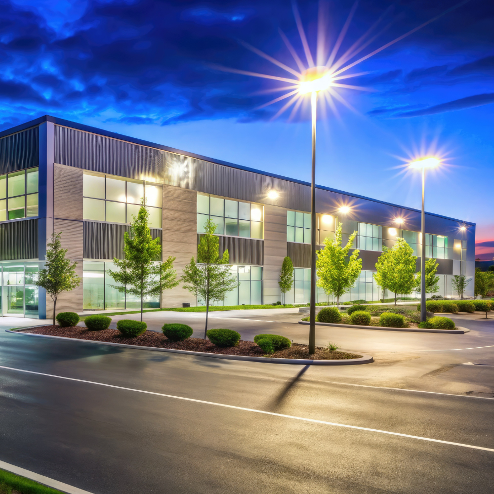 20er Pack LED Straßenleuchte, 30 W, 3000 K (warmweiß), 3000 lm, grau, IP65, Wand- und Mastmontage.